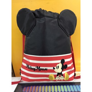 日本限定販售 正版 Disney迪士尼 米奇 束口袋 後背包 側邊拉鍊 保冷功能 手提包