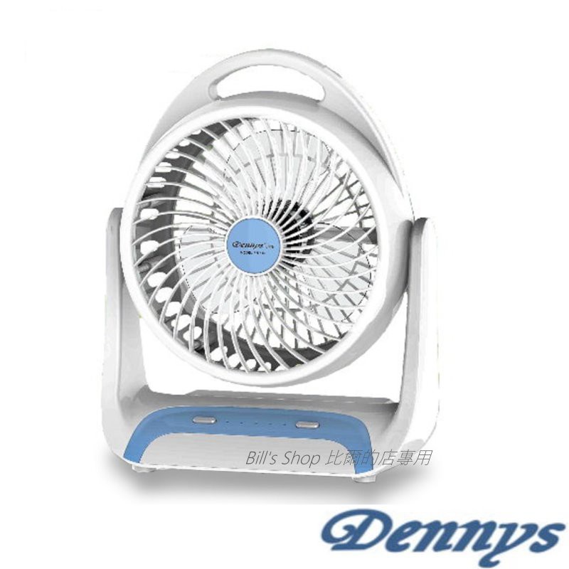 Dennys 6吋 USB充電式LED燈桌扇 3段風速 3段燈光 露營燈 可行動電源充電 FN-610