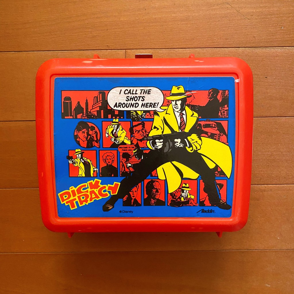 絕版老物 / 1990's Aladdin Dick Tracy Lunch box 早期 狄克崔西 午餐盒 擺件 🇺🇸