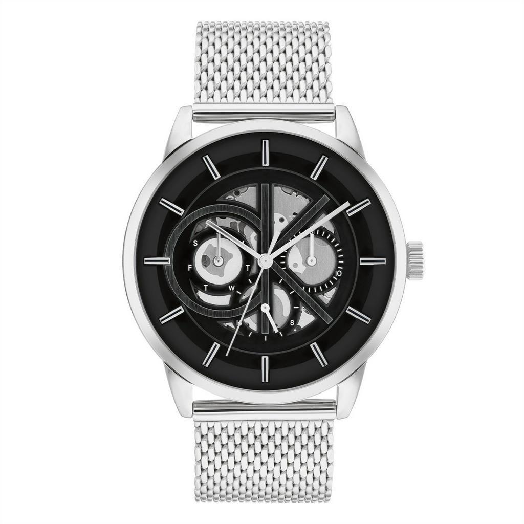 【CALVIN KLEIN】大LOGO鏤空造型腕錶 CK25200213 42.5mm 現代鐘錶
