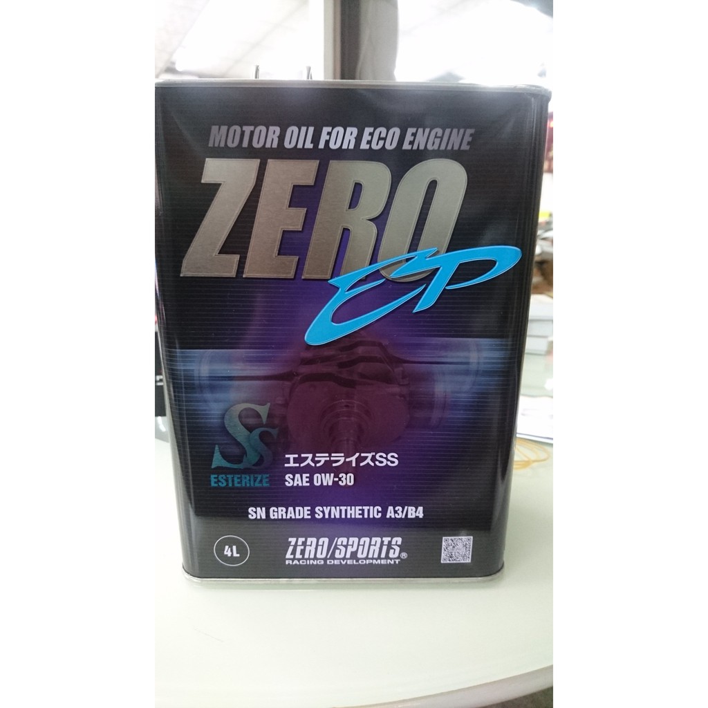 ZERO/SPORTS EP 0W30 全酯類機油(日本原裝機油 4L )免運