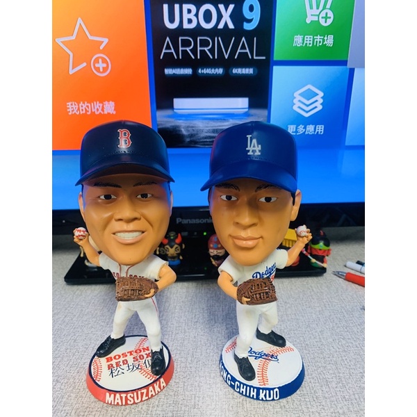 MLB搖頭 大頭公仔 （紅襪 松阪大輔 +道奇 郭泓志合售）非麥法蘭、Qman、Funko