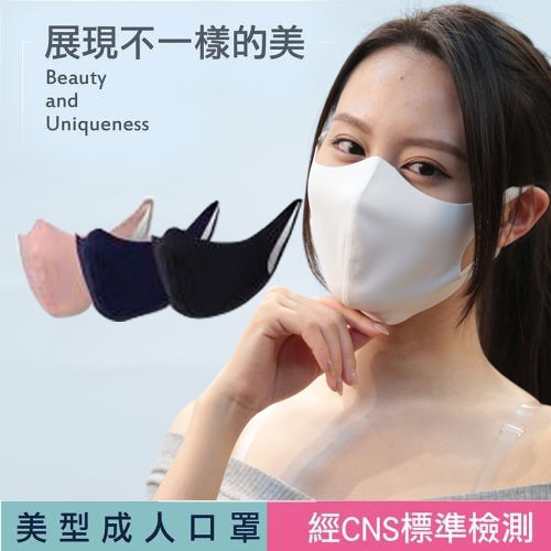 【SK口罩】3D立體口罩 成人小臉素色口罩2入 台灣製/機能面料/親膚透氣/可水洗重複使用/CNS標準檢測