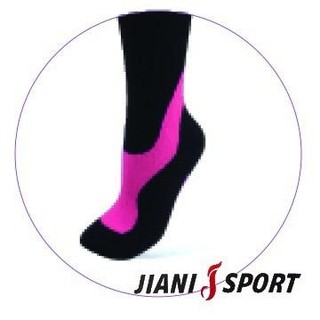 JIANISPORT 協會指定 COOLMAX MST 檢驗款 專業 慢跑襪 JS03 慢跑 超馬 自行車 三鐵 黑粉