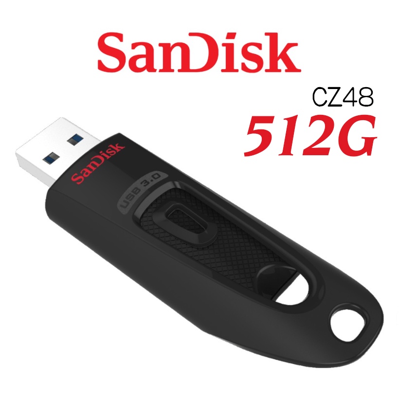 【SanDisk】ULTRA CZ48 USB3.0 100MB 隨身碟 256G 512G