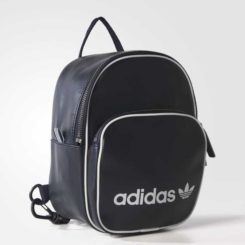 ⚡️ WES ⚡️ Adidas Originals Mini Backpack 皮質  後背包 墨藍色 BQ8099