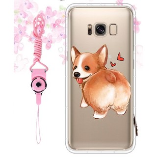 Note5/Note8/Note9/Note10/S7/s8/s9/s10/plus 肥屁股柯基空壓殼防摔殼 三星手機殼