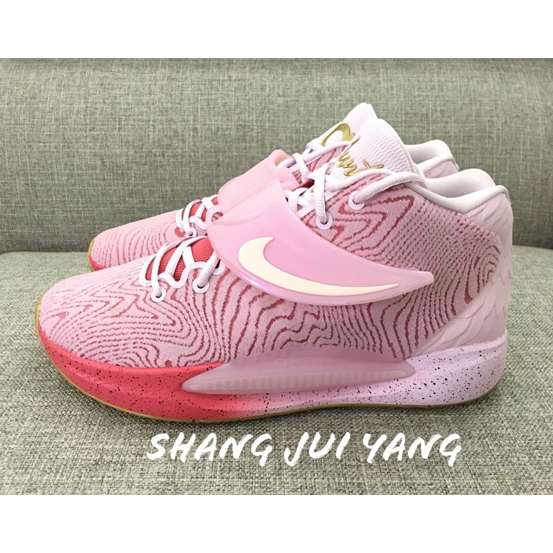 專櫃購入～Nike KD14 EP 粉紅 乳癌 Aunt Pearl DC9380-600籃球鞋 kd 14 Kd15