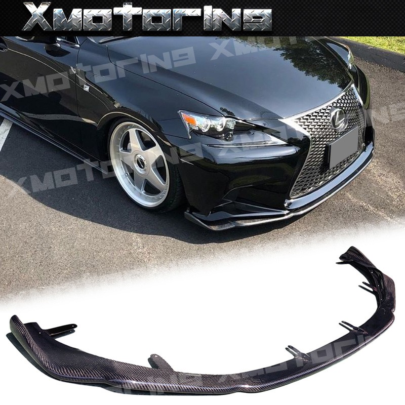 XM碳纖維精品 14-17 LEXUS IS250 IS350 IS F-Sport 四門車專用 AG款碳纖維前保桿下巴