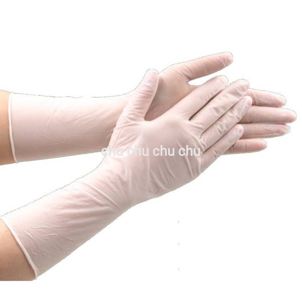 【12吋PVC無粉平滑手套】12吋加長型 透明手套 塑膠手套 拋棄式手套 平滑手套 手套