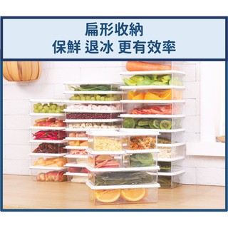 <花子質感生活> 冰箱收納 保鮮盒 藥品分類 茶包收納 可堆疊 透明 昌信 扁盒 保鮮盒 密封盒 整理盒