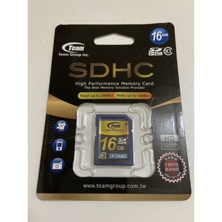 <現貨> Team 十銓科技 SDHC 16GB Class10記憶