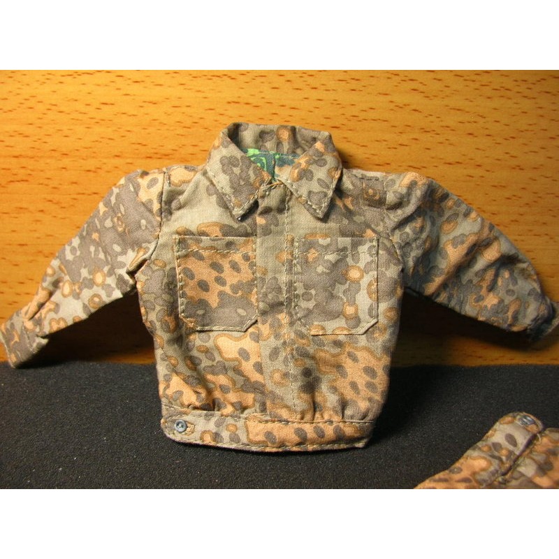 WJ2二戰部門 DID德軍憲兵1/6迷彩款高腰短外套一件(雙口袋) mini模型
