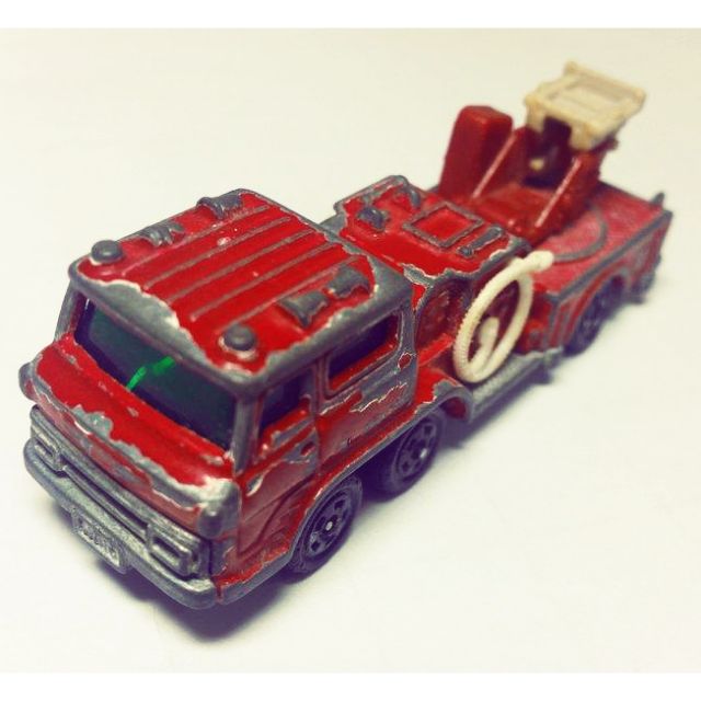 TOMY TOMICA 日本製 絕版紅標 29-2 HINO LADDER FIRE TRUCK 日野消防車