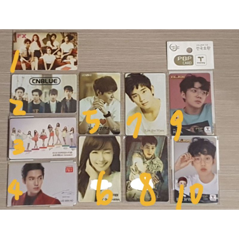 Exo 少女時代cnblue F X 李敏鎬金秀賢宋仲基tiffany 韓國交通卡t Money 蝦皮購物
