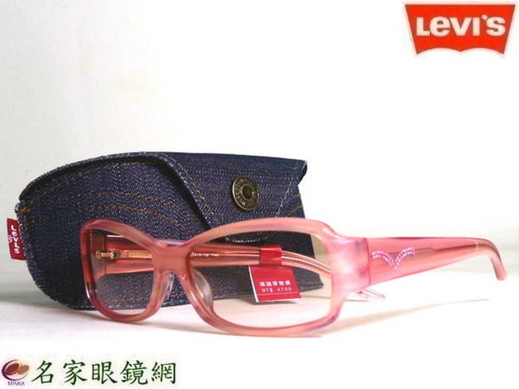 ☆名家眼鏡☆ LEVIS  流行時尚鑲鑽粉紅色太陽眼鏡 ※特價商品※LSL2007【台南成大店】