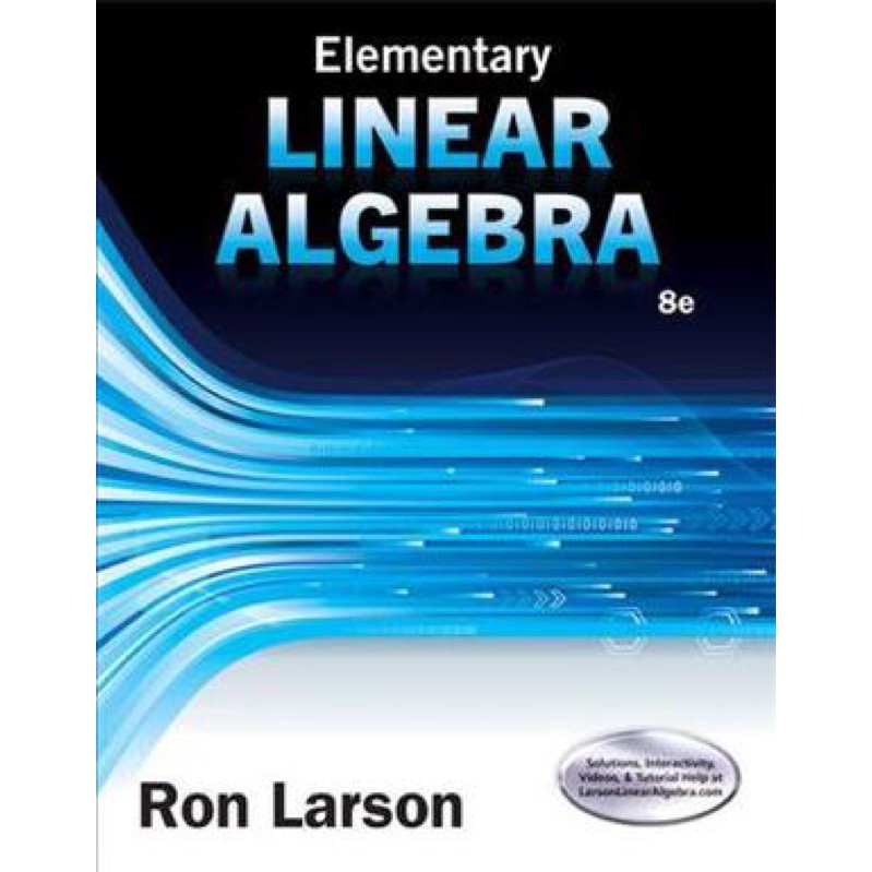 （二手書）Elementary Linear Algebra, 8th Edition 線性代數