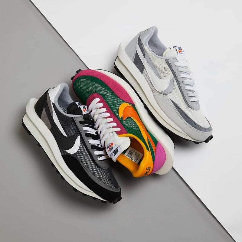 nike x sacai waffle grey
