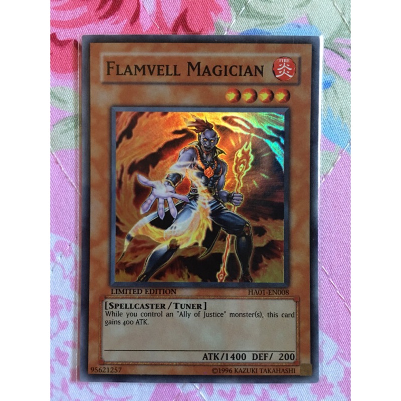 辣香蕉遊戲王卡片ha01 En008 赤炎界魔術師 Dt01 Jp017 美英限定 亮面 蝦皮購物