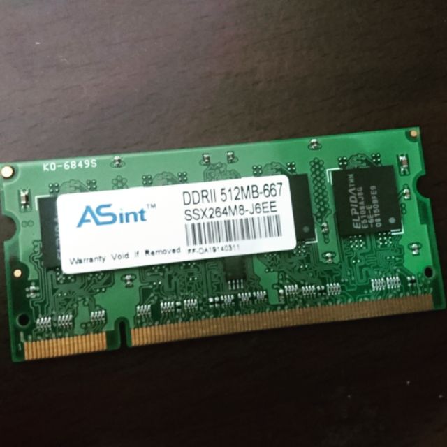 DDR2 512mb 筆記 記憶體