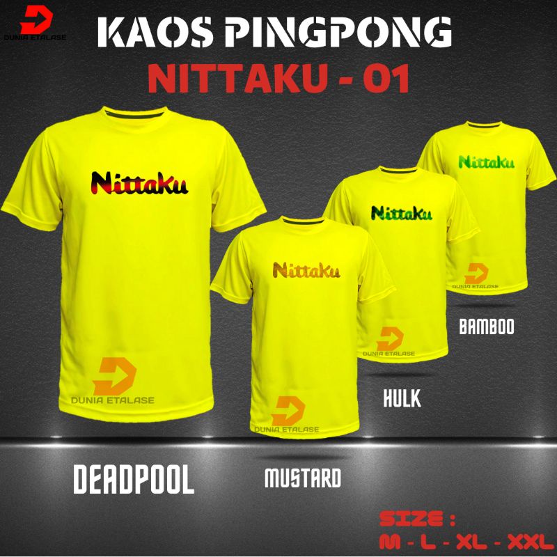 Kpnk01 PINGPONG T恤 NITTAKU乒乓球衫 PREMIUM DTF絲網印刷