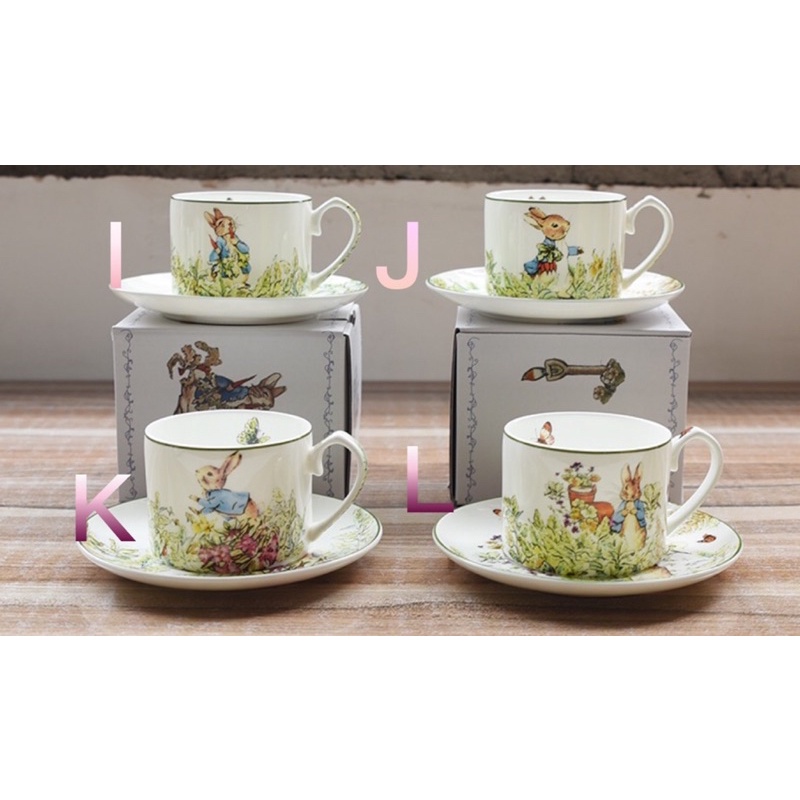 歐洲彼得兔 花園系列 高骨瓷咖啡杯碟系列