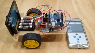 『好人助教』Android專題製作 Arduino專題 手機藍芽視訊遙控車(舊手機當作攝影機) 學生專題