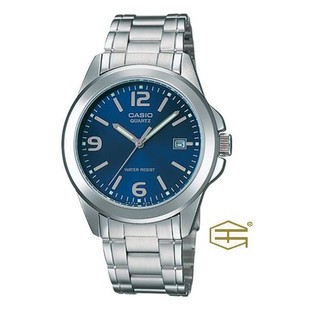 【天龜 】CASIO 時尚藍 經典 日期石英錶 MTP-1215A-2A