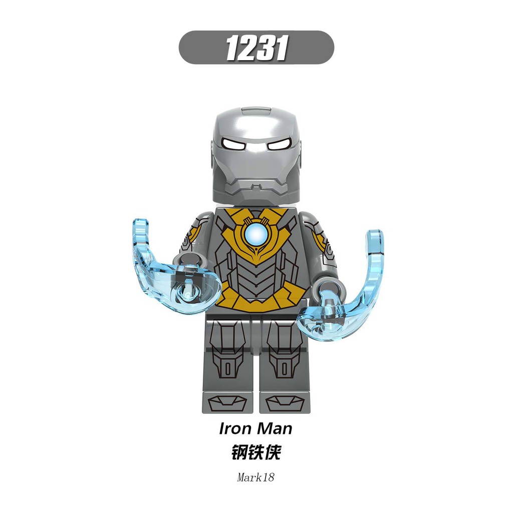 【積木班長】1231鋼鐵人鋼鐵俠MK18馬克18復仇者超級英雄人偶欣宏/相容積木