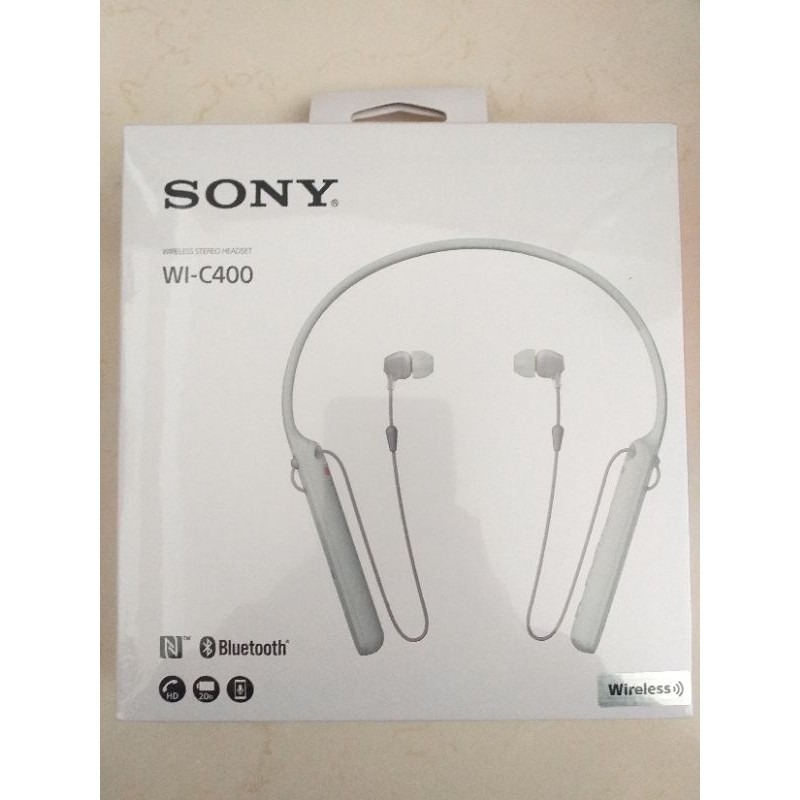 全新SONY WI-C400耳掛式立體聲藍芽耳機