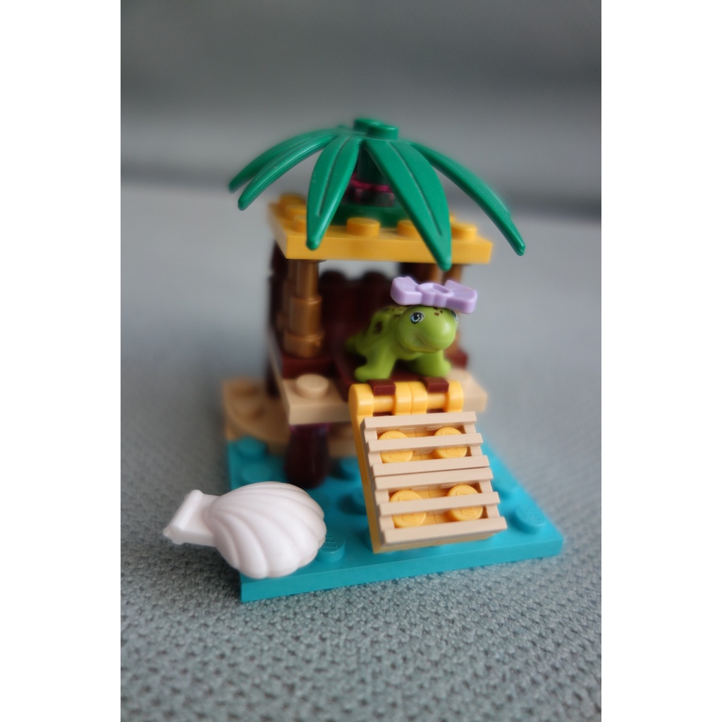 LEGO 樂高 海灘 烏龜 貝殼 椰子樹 樹屋 海灘小屋