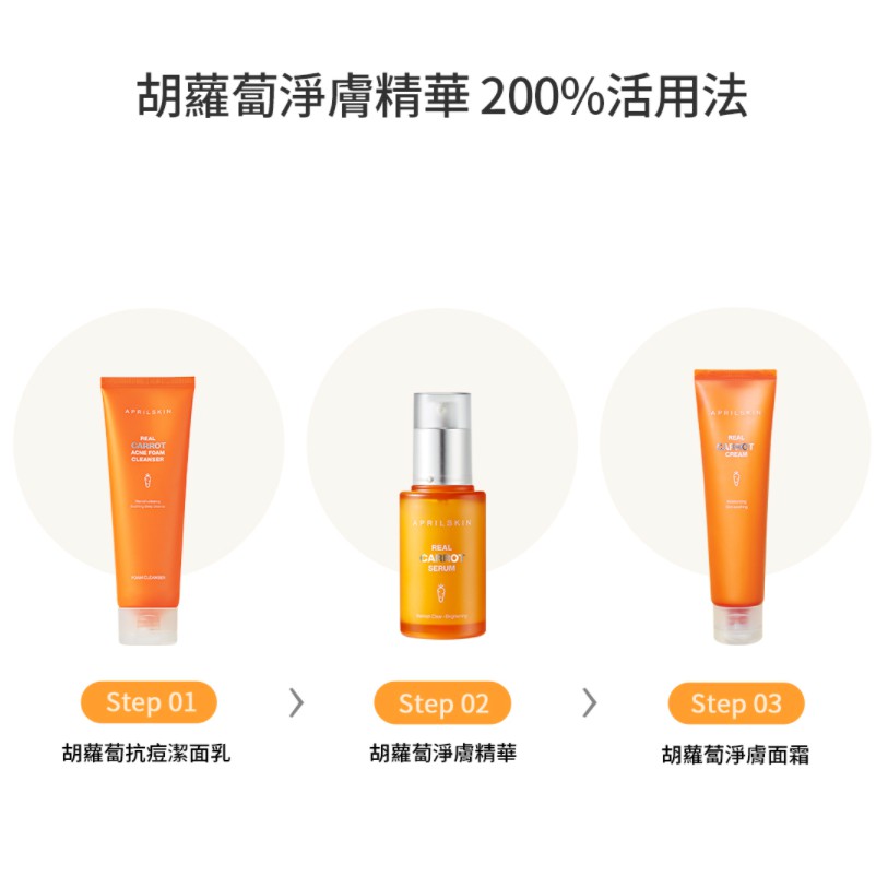 Aprilskin 保證正品 胡蘿蔔淨膚精華胡蘿蔔淨膚面霜60g 胡蘿蔔抗痘潔面乳april Skin 蝦皮購物