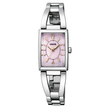 NEW Wicca 公主系列太陽能手環式錶帶方形腕錶（淡粉面）_ KF7-511-91 日本CITIZEN子品牌
