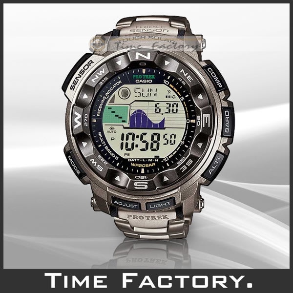 【時間工廠】全新 CASIO 專業登山錶 光動能電波款 PRW-2500T-7
