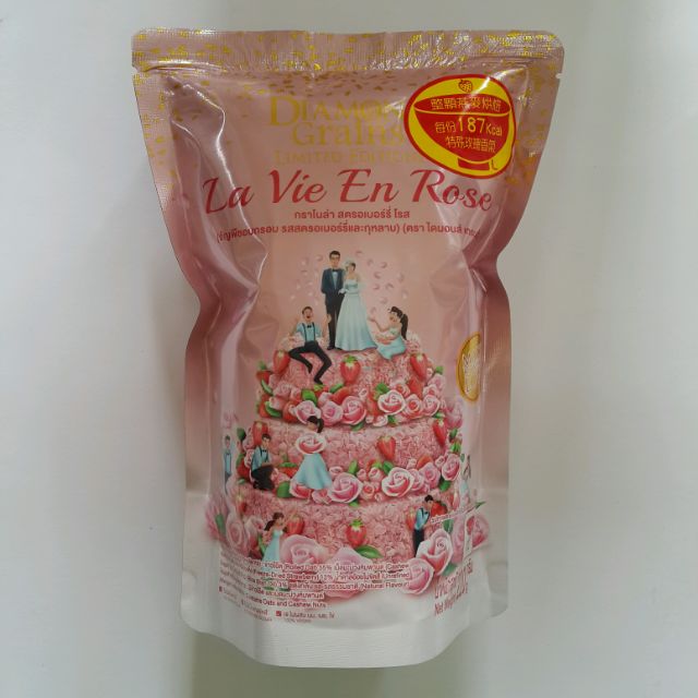 DIAMOND GRAINS 鑽石燕麥穀脆片 220g 泰國 燕麥 STRAWBERRY ROSE 愛戀莓果口味
