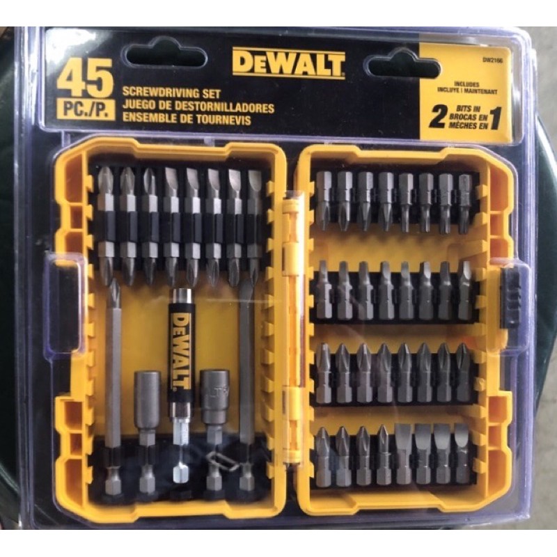 【小強工具】全新 Dewalt 得偉 起子工具套裝組 45P DW2166 DCF887 DCD996 可用