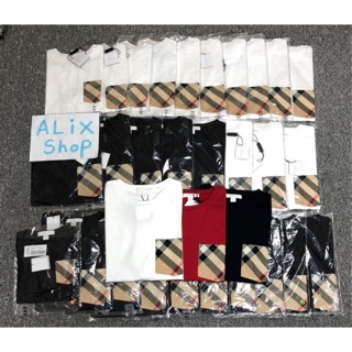 Burberry 男童 囗袋格紋T、女成人可穿。情侶裝、父子裝、母子裝。