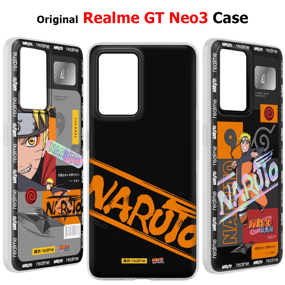 原裝品牌 Realme GT Neo3 Naruto 手機殼 TPU + PET