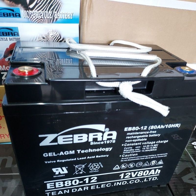 *全新品ZEBRA深循環電池UPS不斷電系統電瓶/急救電源/12V80ah電動輪椅露營/釣魚/船舶/機械/貨車等