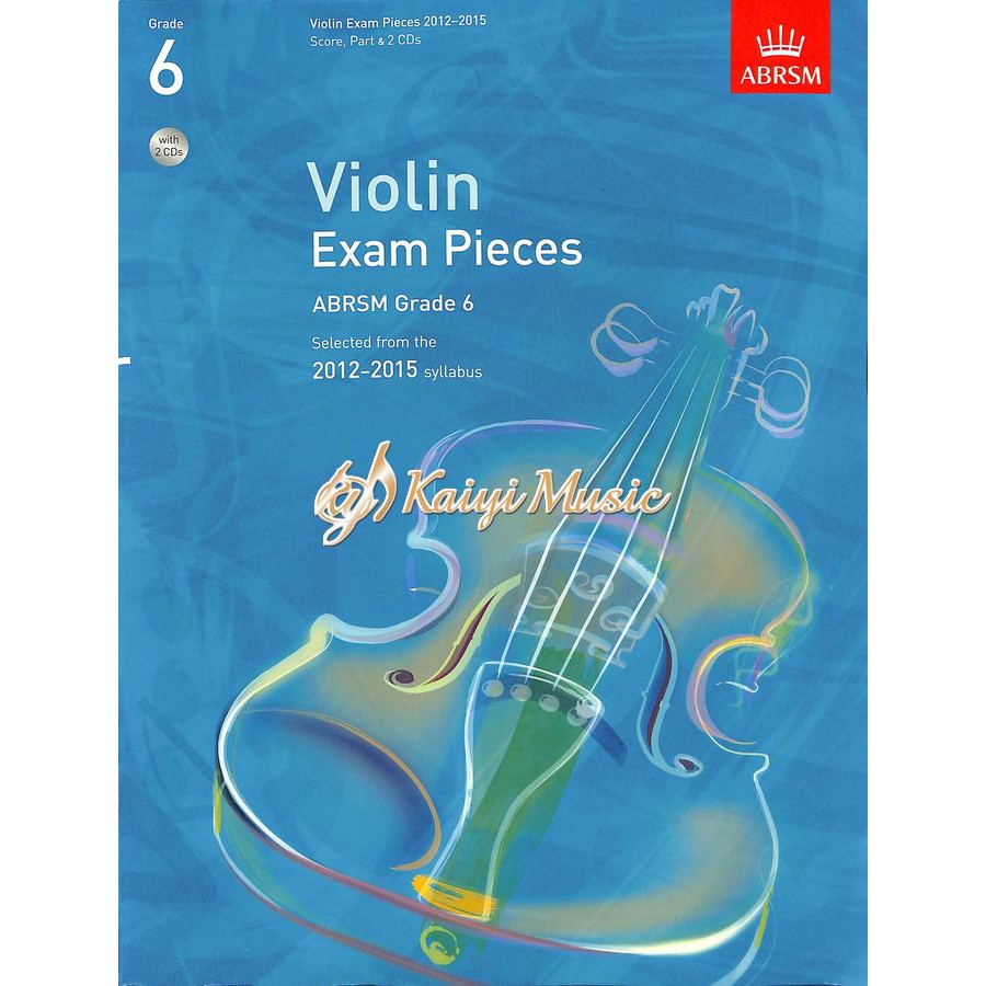 已絕版售完不補 英國皇家2012-2015小提琴考試指定曲第6級Violin Exam Pieces G6&amp;CD