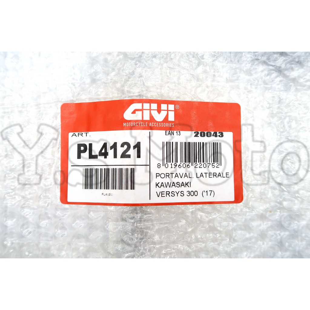 Y.S GIVI PL4121 Kawasaki Versys-X 300 側箱架/鐵架/貨架/車架 17-