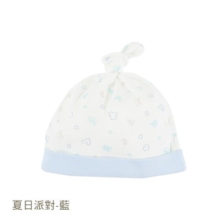 【ding baby】MIT台灣製夏日派對 新生帽-藍/粉