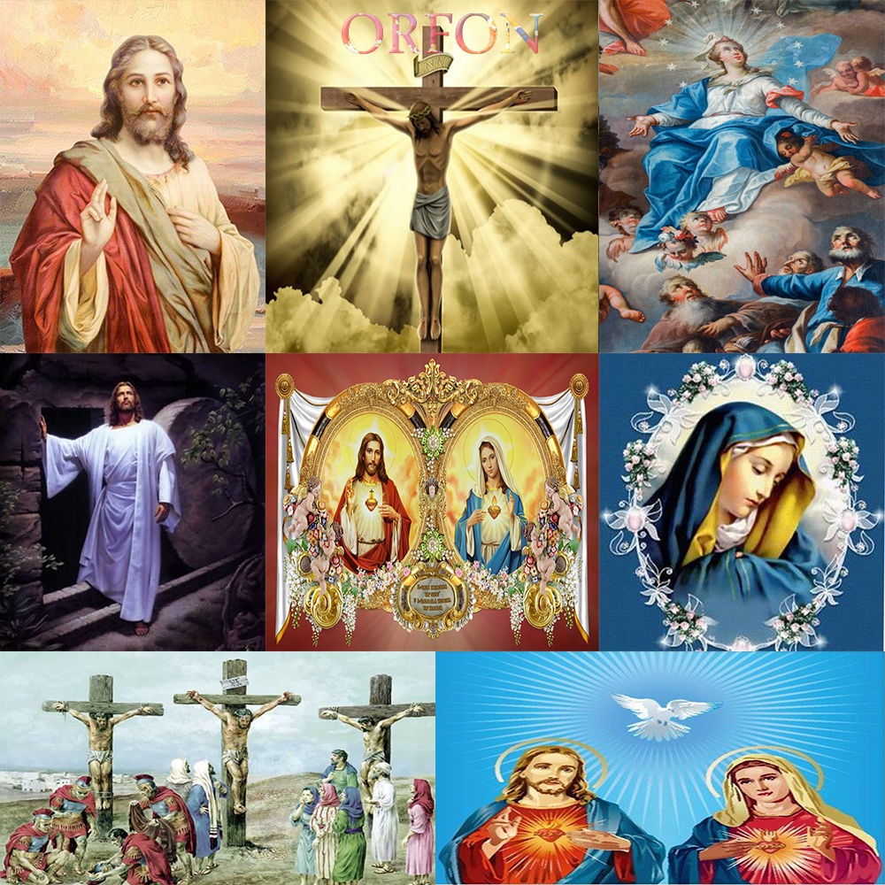 【ORFON】耶穌 基督宗教系列 30*40無框 數字油畫 裝飾畫 宗教信仰繪畫 DIY 家居裝飾相框