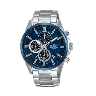 ALBA 雅柏 SPECIAL 男 廣告款三眼計時 石英腕錶(AM3345X1) 43mm
