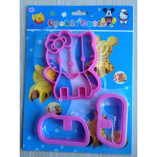 ★好玩家創意館★~黏土/拼貼/彩繪~黏土印模、手工皂模~T048 Kitty凱蒂貓吐司切模/ 餅乾模（可以坐立）