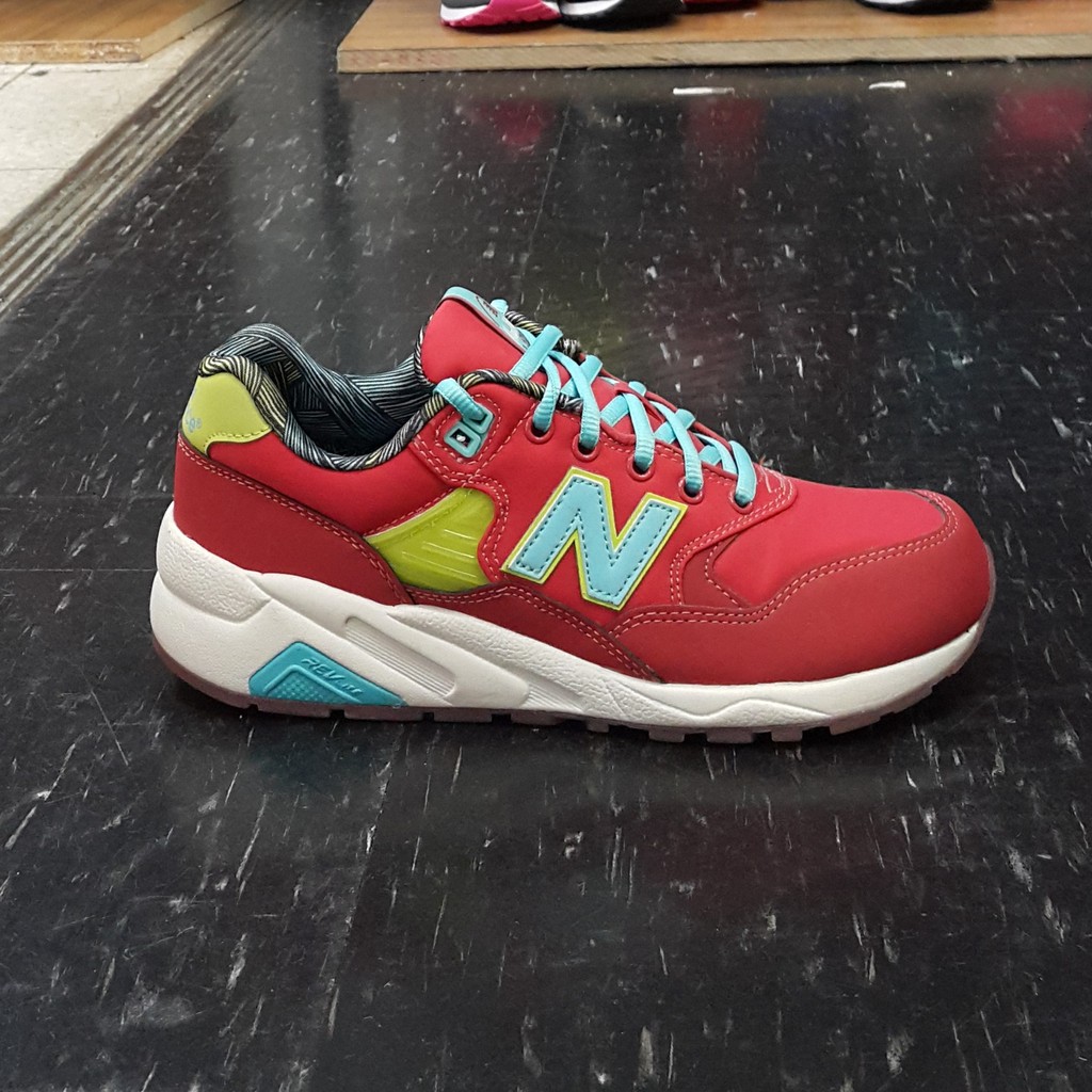 new balance nb 580 MRT580GH 紅色 水藍色 輕量化 慢跑鞋