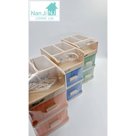 【南吉居家生活百貨館Nanji】藤木收納盒712 抽屜式收納盒 桌上型置物 整理盒