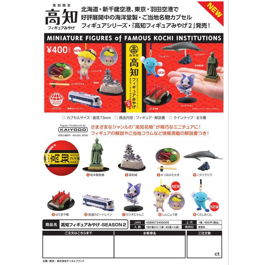日版海洋堂限定新高知縣文化物產名物羽田空港扭蛋全套私訊 蝦皮購物