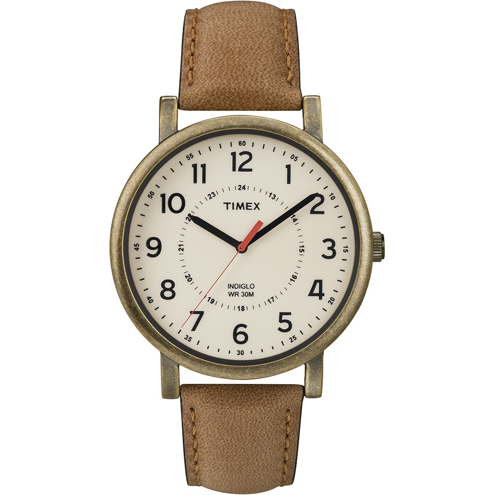 【TIMEX】復刻系列 經典復古風格時尚手錶(白x古銅金 TXT2P220)