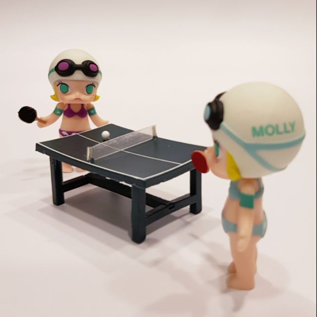 迷你 仿真 桌球桌 桌球 桌球拍 袖珍 桌球組 食玩 模型 娃娃屋 molly可用 微型小物